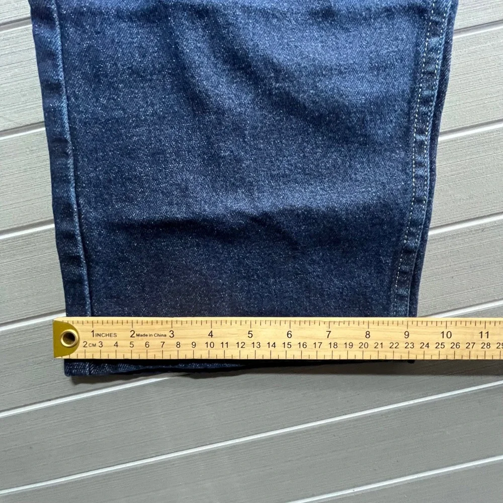 Wrangler Authentics Men's Dark Wash Straight Leg Denim Jeans Size 42x32‎